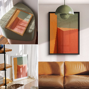 Poster na stenu Geometrický minimalizmus