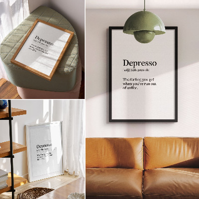 Poster leinwand Definition von Depression