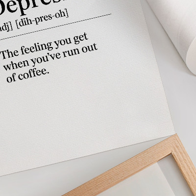 Poster leinwand Definition von Depression