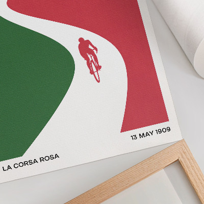 Poster kunstdruck Radrennen
