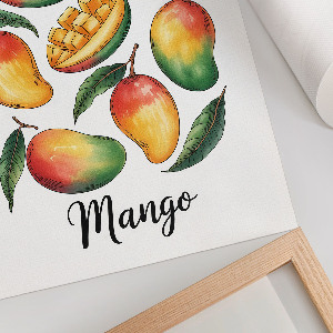 Kunstdruck auf Leinwand mit Motiv einer exotischen Mango
