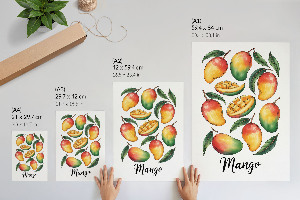 Kunstdruck auf Leinwand mit Motiv einer exotischen Mango