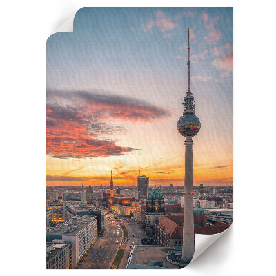 Wand poster Die Stadt in der Abenddämmerung