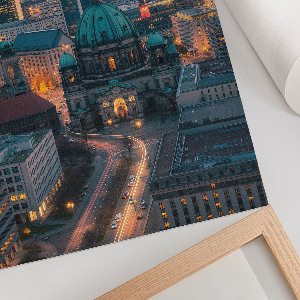 Kunstdruck-Poster mit Stadtpanorama
