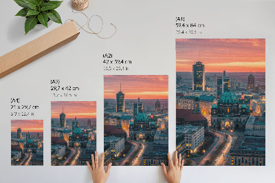 Kunstdruck poster Stadtpanorama
