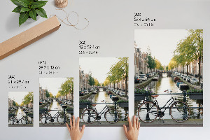 Poster auf Leinwand mit Motiv Citybike
