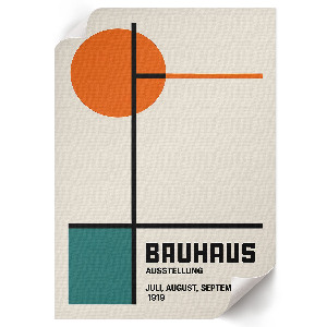 Wandposter im Bauhaus-Stil