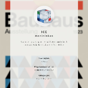 Poster na stenu Bauhaus 1919