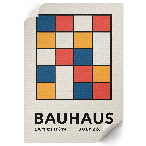 Retro-Poster mit geometrischer Kunst