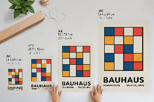 Retro-Poster mit geometrischer Kunst