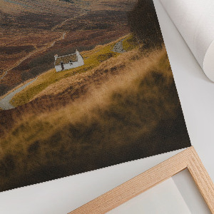Poster Kunstdruck mit Motiv einer Berghütte