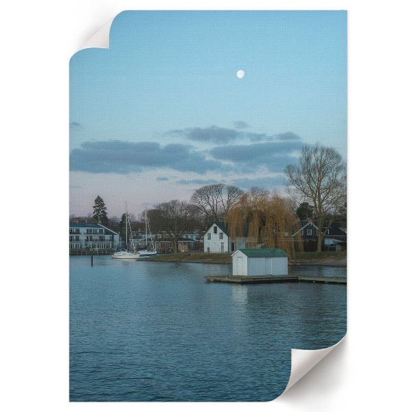 Wandposter mit Küstenlandschaft