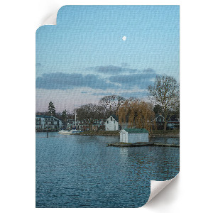 Wandposter mit Küstenlandschaft