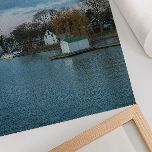 Wandposter mit Küstenlandschaft