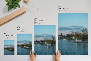 Wandposter mit Küstenlandschaft