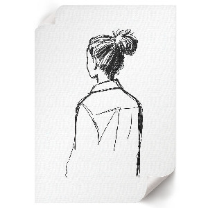 Retro plagát Pohľad na obrázok zozadu