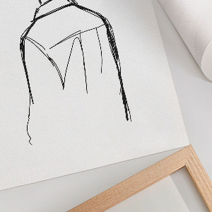 Retro plagát Pohľad na obrázok zozadu