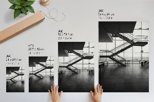 Kunstdruck-Poster für das Treppenhaus innen