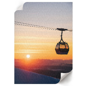 Poster auf Leinwand mit Sonnenuntergangs-Motiv