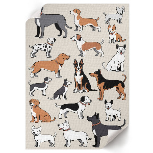 Poster leinwand Hundeillustration