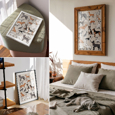 Poster leinwand Hundeillustration
