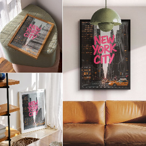 Poster-Kunstdruck „Großstadtenergie“