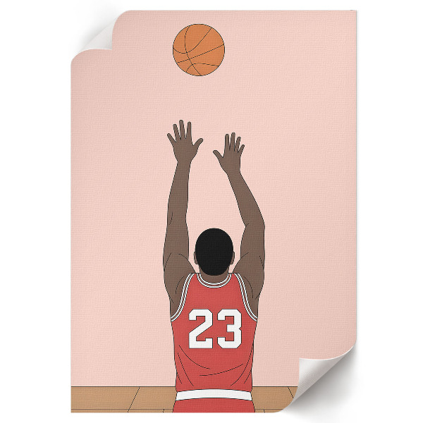 Kunstdruck poster Basketballspieler Nr. 23