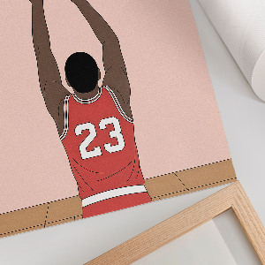 Kunstdruck poster Basketballspieler Nr. 23