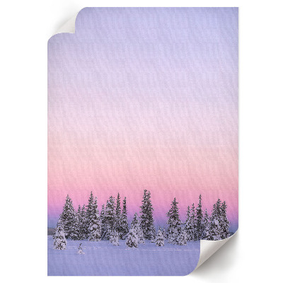 Poster leinwand Winterlandschaft