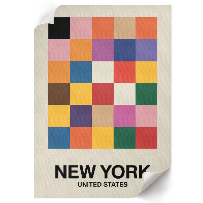 Kunstdruck poster Bunte Quadrate