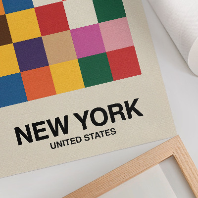 Kunstdruck poster Bunte Quadrate
