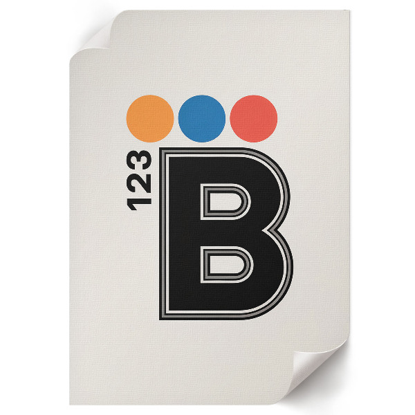 Retro plagát Typografia B123