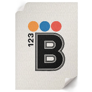Retro plagát Typografia B123