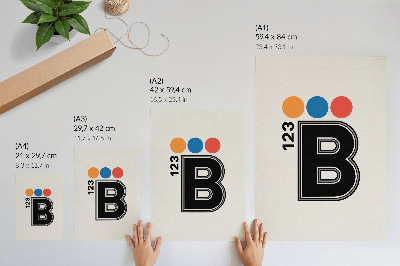Kunstdruck leinwand Typografie B123