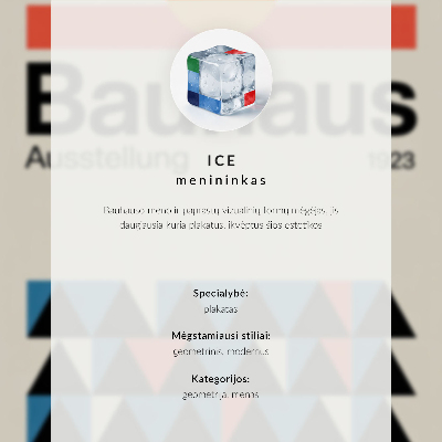 Retro poster Bauhaus-Design