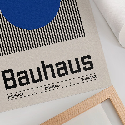 Retro poster Bauhaus-Design