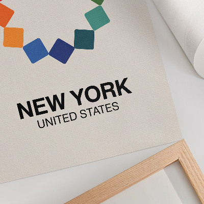 Poster auf leinwand New Yorker Illustration