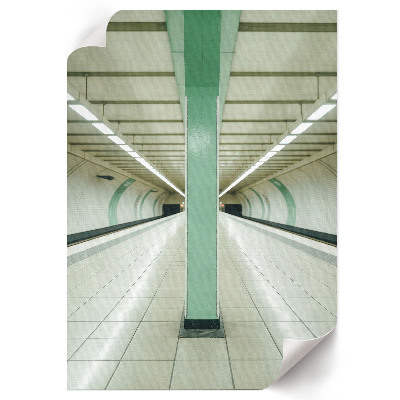 Kunstdruck leinwand U-Bahn-Tunnel