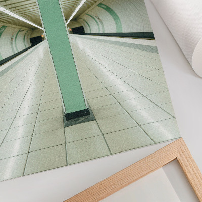 Kunstdruck leinwand U-Bahn-Tunnel