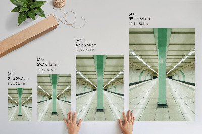 Kunstdruck leinwand U-Bahn-Tunnel