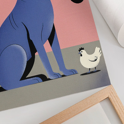 Bilder poster Der Hund und das Huhn