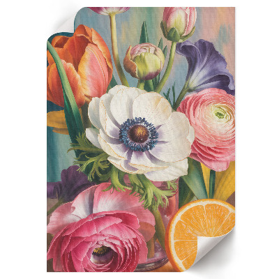 Poster kunstdruck Bunte Blumen