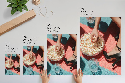 Kunstdruck poster Retro-Popcorn