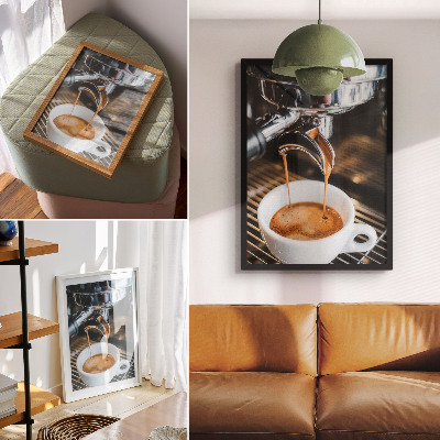 Kunstdruck leinwand Kaffeemaschine