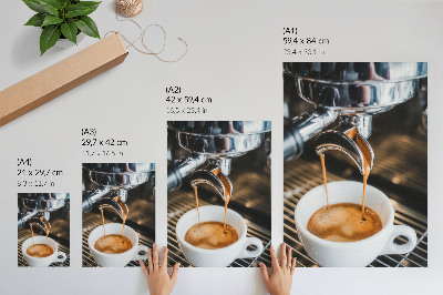 Kunstdruck leinwand Kaffeemaschine