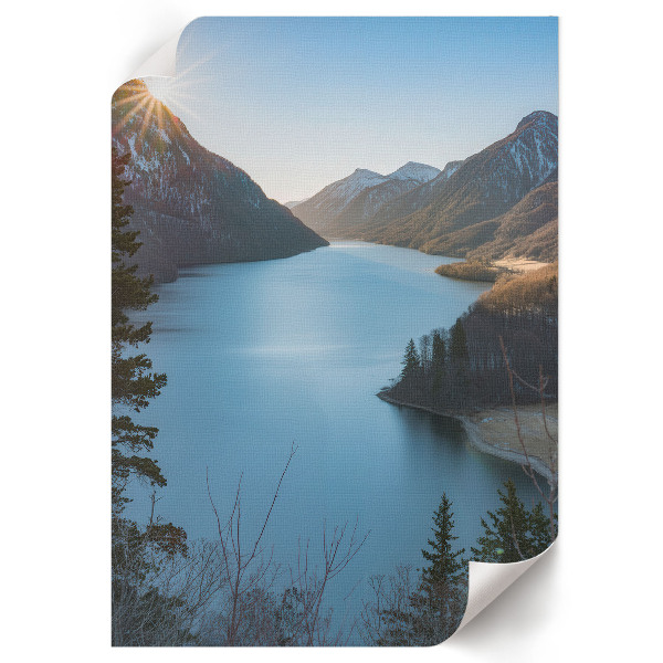 Retro poster Berglandschaft
