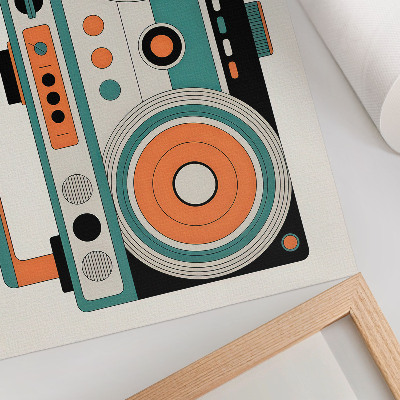 Poster leinwand Retro-Boombox