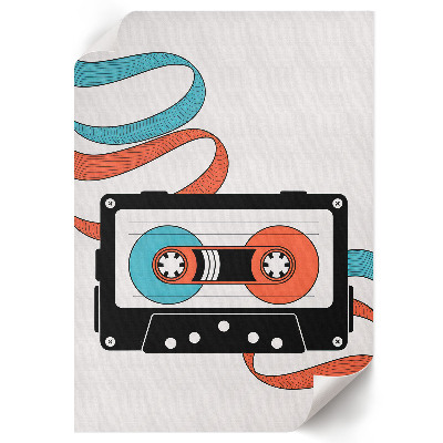 Poster kunstdruck Retro-Kassette