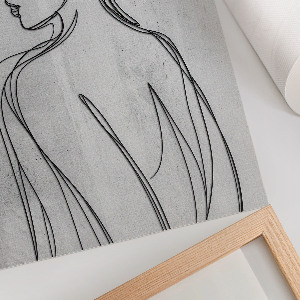 Retro plagát Minimalistický profil