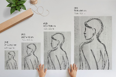 Kunstdruck leinwand Minimalistisches Profil